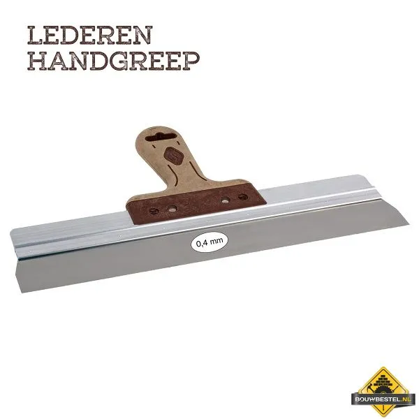 SPACKMES SUPER PROF PURE ALUMINIUM 220 MM RVS MET LEDERENGREEP