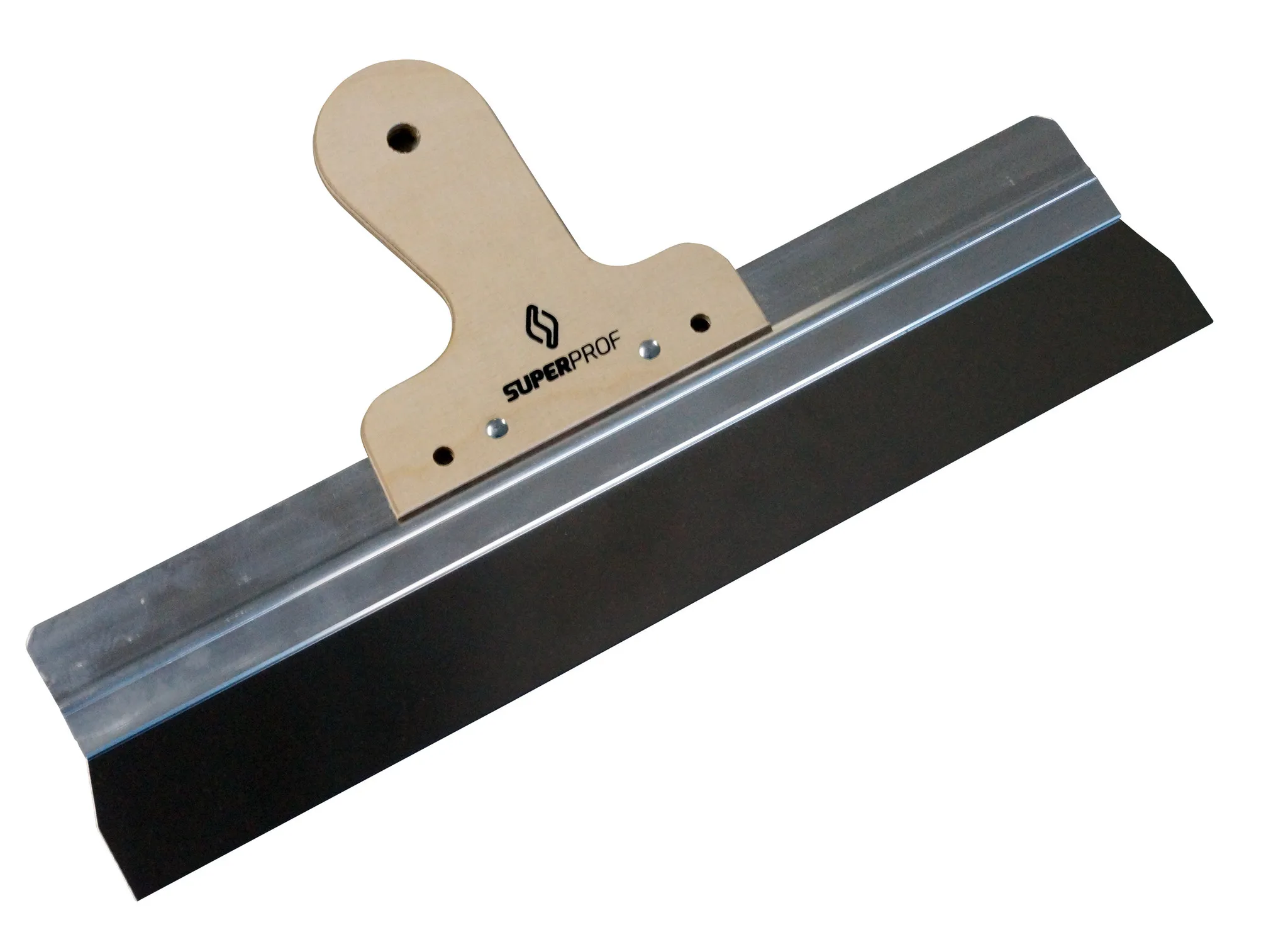 Super Prof Spackmes aluminium 570 mm RVS met houten handgreep